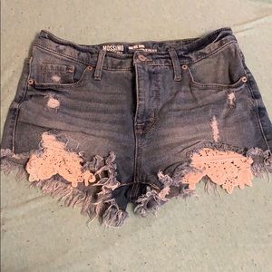 cutoff denim shorts
